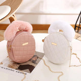 Small Version Women's Shoulder Messenger Bag Niche Small Round Bag