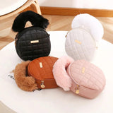 Small Version Women's Shoulder Messenger Bag Niche Small Round Bag