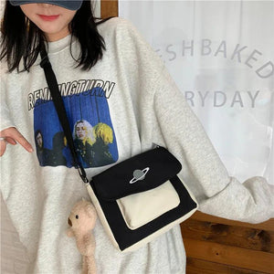 Canvas Bag Women Handbags Shoulder Crossbody All-match Student Harajuku