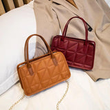 Diamond Chain Embroidery Crossbody Bag for Women