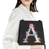 Square Initial Letter Pattern Commuter Bag