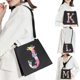 Square Initial Letter Pattern Commuter Bag