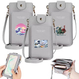Touch Screen Crossbody Shoulder Bag Wave Print Handbag Purse