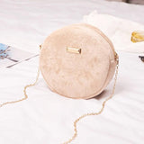 Sweet Round Bag Ladies Messenger Handbag Small Crossbody Bag