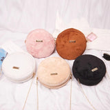 Sweet Round Bag Ladies Messenger Handbag Small Crossbody Bag