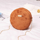Sweet Round Bag Ladies Messenger Handbag Small Crossbody Bag