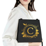 Pattern Printing Commuter Bag Square Initial Letter Shoulder Bag