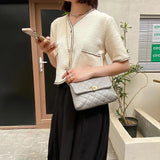 Embroidered Bag Women Crossbody All-match Handbag Chain Bag