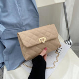 Embroidered Bag Women Crossbody All-match Handbag Chain Bag
