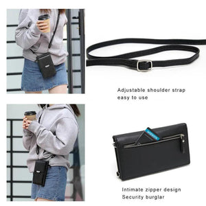 Women's Mini Shoulder Bag Multi-functional Leather Clutch Handbag
