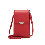 Women's Mini Shoulder Bag Multi-functional Leather Clutch Handbag