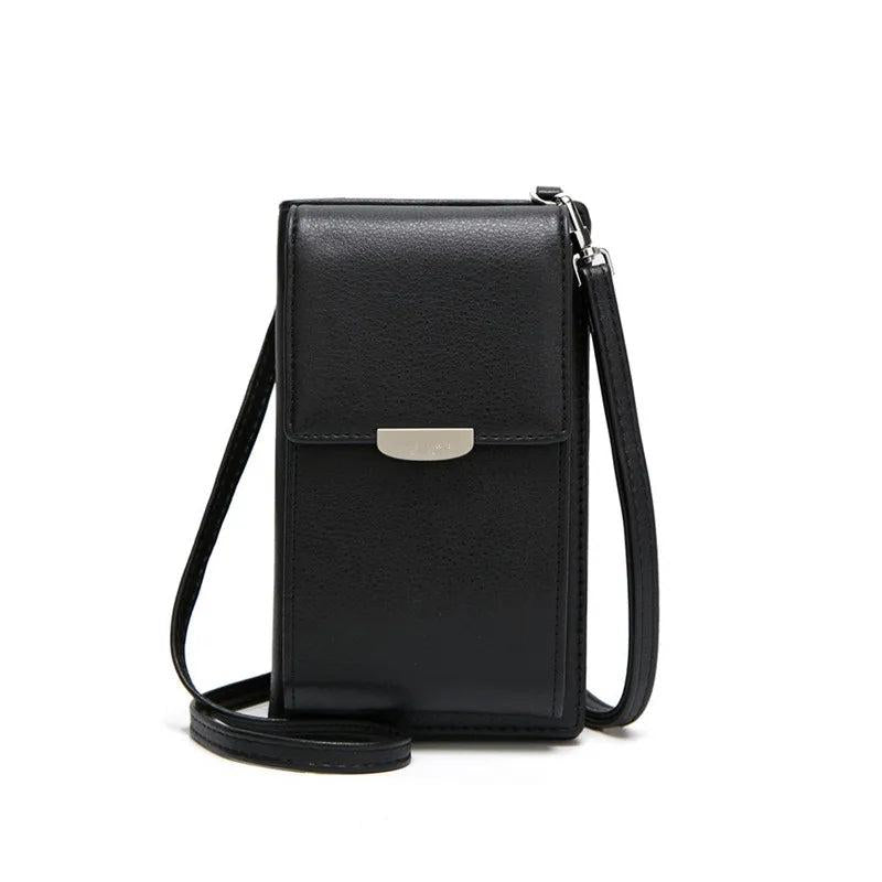 Women's Mini Shoulder Bag Multi-functional Leather Clutch Handbag