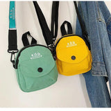 Canvas Crossbody Bag Student Shoulder Messenger Handbag