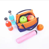 Thick Canvas Lunch Bag Portable Picnic Meal Bag Ice Bag
