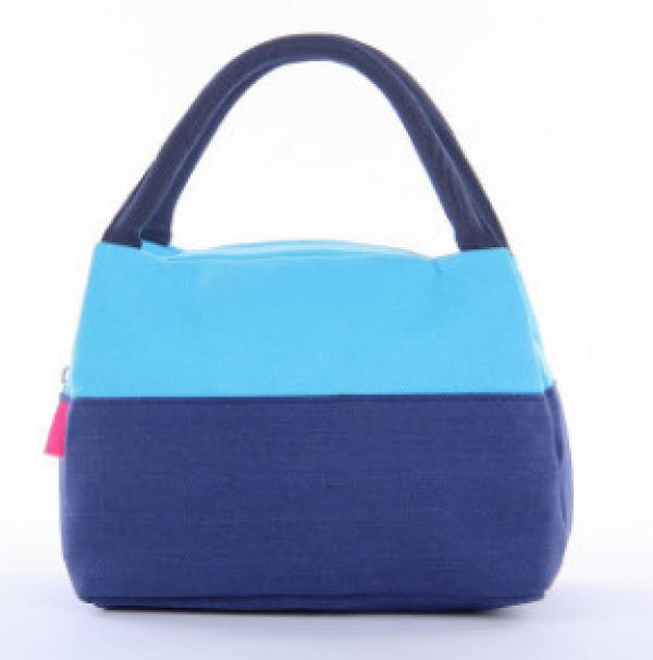 Thick Canvas Lunch Bag Portable Picnic Meal Bag Ice Bag