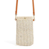 Mini Crossbody Beach Bag Straw Purse Lipstick Satchel