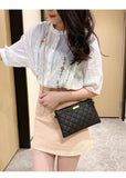 Women's Embroidered Sling Shoulder Bag with Diamond Detail