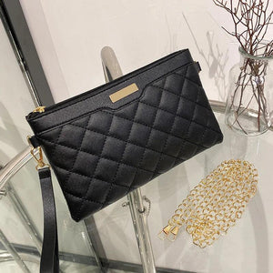Women's Embroidered Sling Shoulder Bag with Diamond Detail