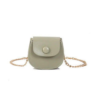 Summer Mini Chain Saddle Bag Small Handbag Shoulder Messenger Crossbody