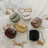 Summer Mini Chain Saddle Bag Small Handbag Shoulder Messenger Crossbody