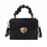 Women's Stone Pattern PU Leather Shoulder Bag Envelope Crossbody Handbag