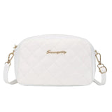 Small Messenger Handbags Lingge Embroidery Camera Shoulder Bag Chain Crossbody