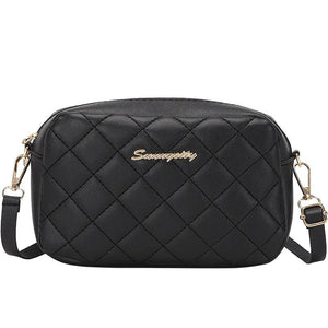 Small Messenger Handbags Lingge Embroidery Camera Shoulder Bag Chain Crossbody