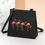 Flamingo Square Bag Ladies Messenger Bag Crossbody Cosmetic Tote