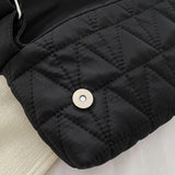 Quilted Crossbody Sling Bag Small Square Flap Pocket