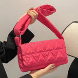 Quilted Crossbody Sling Bag Small Square Flap Pocket