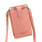 PU Leather Wallet Ladies Mobile Phone Messenger Bag