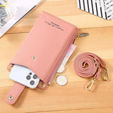PU Leather Wallet Ladies Mobile Phone Messenger Bag