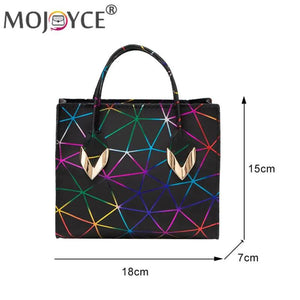 Print Mini Handbag Women PU Leather Crossbody Tote Bag
