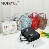 Print Mini Handbag Women PU Leather Crossbody Tote Bag