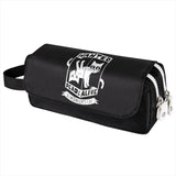 Schrodingers Cat Print Pencil Case Anime Cartoon Cosmetic Bag