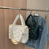 Winter Nylon Cotton-padded Shoulder Bag Large Capacity Crossbody Tote