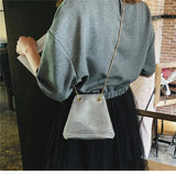 Rhinestone Chain Shoulder Bag Evening Party Wedding Purse Sliver Pouch