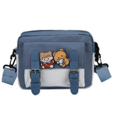 Anime Shoulder Bag Cartoon Casual Canvas Messenger Bag for Women