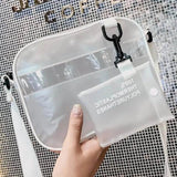 Clear Crossbody Bag PVC Transparent Jelly Handbag Small Phone Shoulder Bag