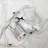 Clear Crossbody Bag PVC Transparent Jelly Handbag Small Phone Shoulder Bag