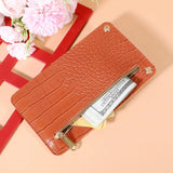 Crocodile Pattern Women PU Leather Shoulder Mini Cell Phone Crossbody Lady Handb