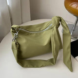 Crossbody Bag Nylon Shopper Chain Strap Messenger Shoulder Bag