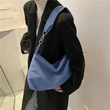 Crossbody Bag Nylon Shopper Chain Strap Messenger Shoulder Bag
