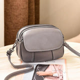 Women Small Crossbody Bag PU Leather Shoulder Handbag