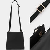 Square Shoulder Bag Soft Crossbody Tote Handbag for Women