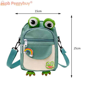 Cartoon Animal Commute Bag Nylon Mobile Phone Bag with Earphone Hole