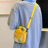 Cartoon Animal Commute Bag Nylon Mobile Phone Bag with Earphone Hole