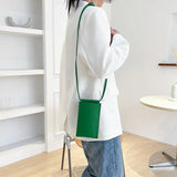 Green Mini Cell Phone Purse Women Shoulder Messenger Bag