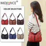 Women's Soft PU Leather Tote Bag for Weekend Vacation