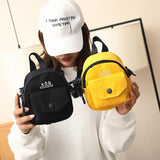 Small Crossbody Bag Canvas Student Shoulder Messenger Handbag